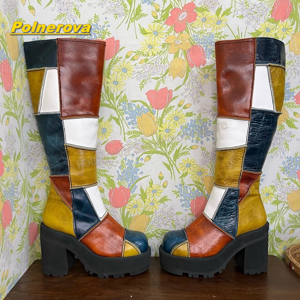 Vintage Fashion Y2K - Stivali Alti al Ginocchio da Donna
