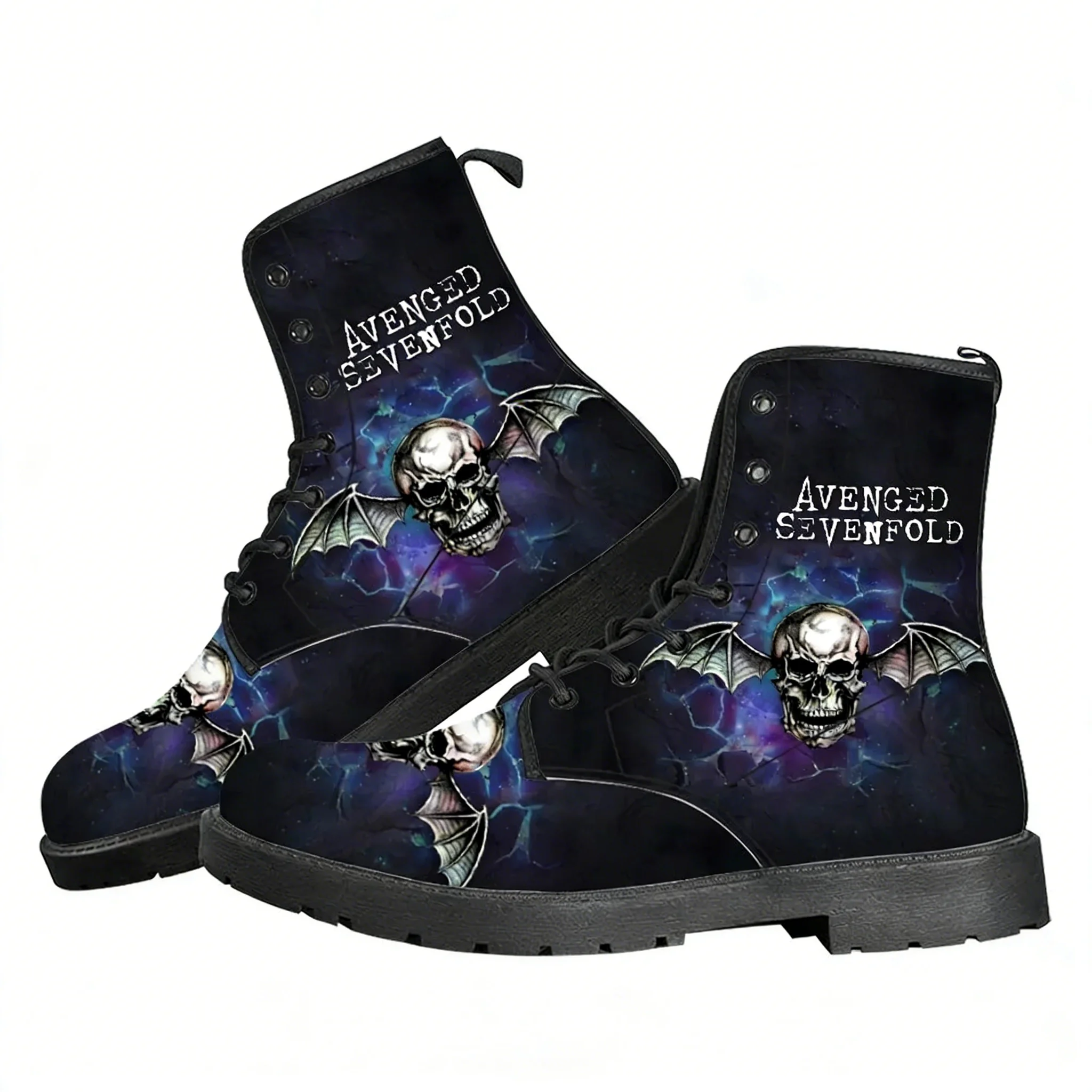 Vintage Fashion For Men - Avenged Sevenfold Recurring Nightmare Stivali Casual