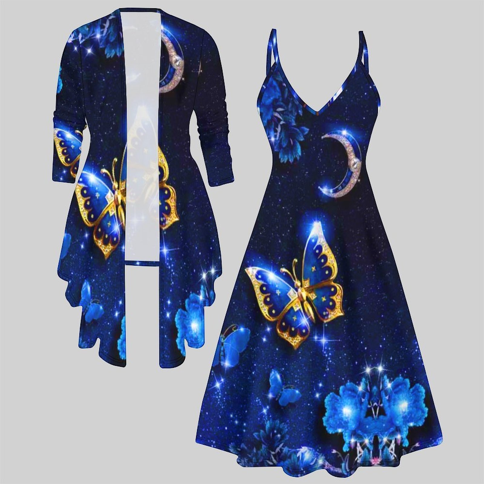 Vintage Fashion Knitwear - Set Coordinato Vintage a Due Pezzi: