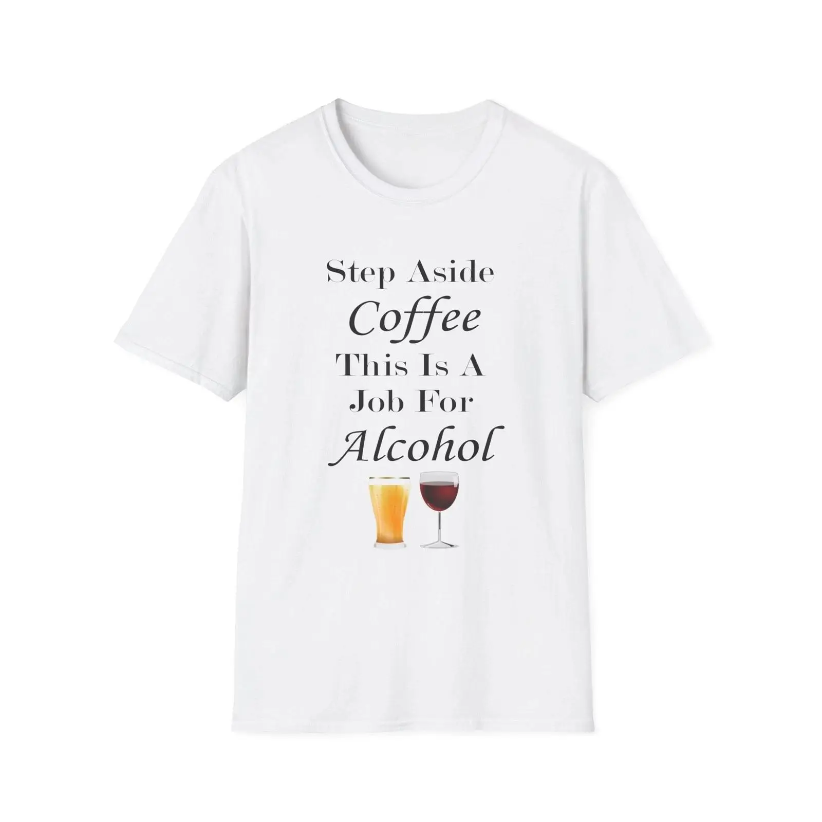 Vintage Fashion Jobs - T-shirt bianca con citazione divertente 'Step
