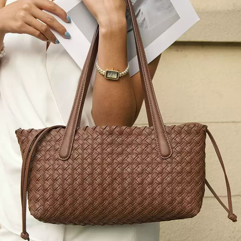 Vintage Fashion Market - Borsa a Tracolla Intrecciata, Borsa Shopper