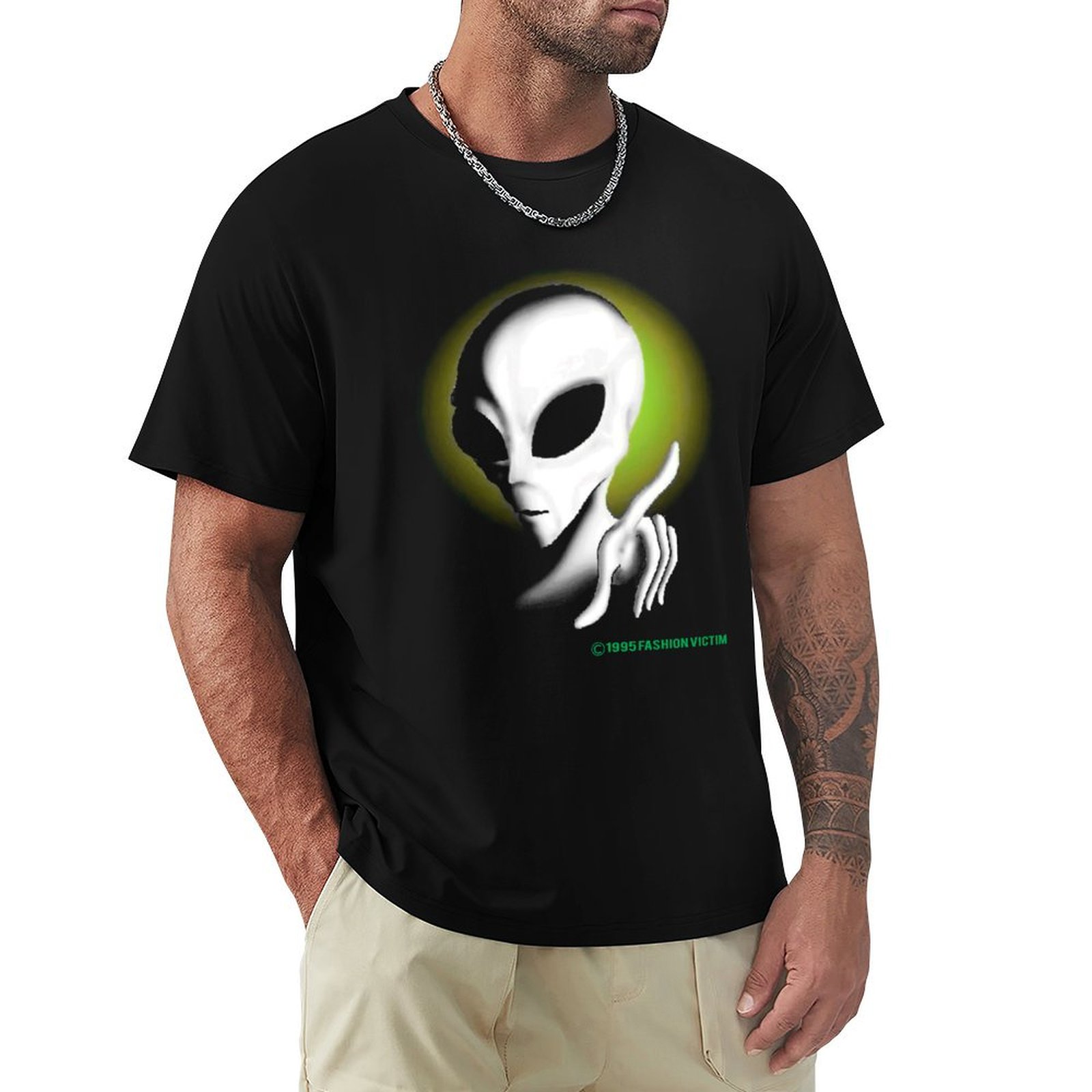 Vintage Fashion Victim Shirt - 1995 ALIEN T-Shirt Vintage Fluorescente alla