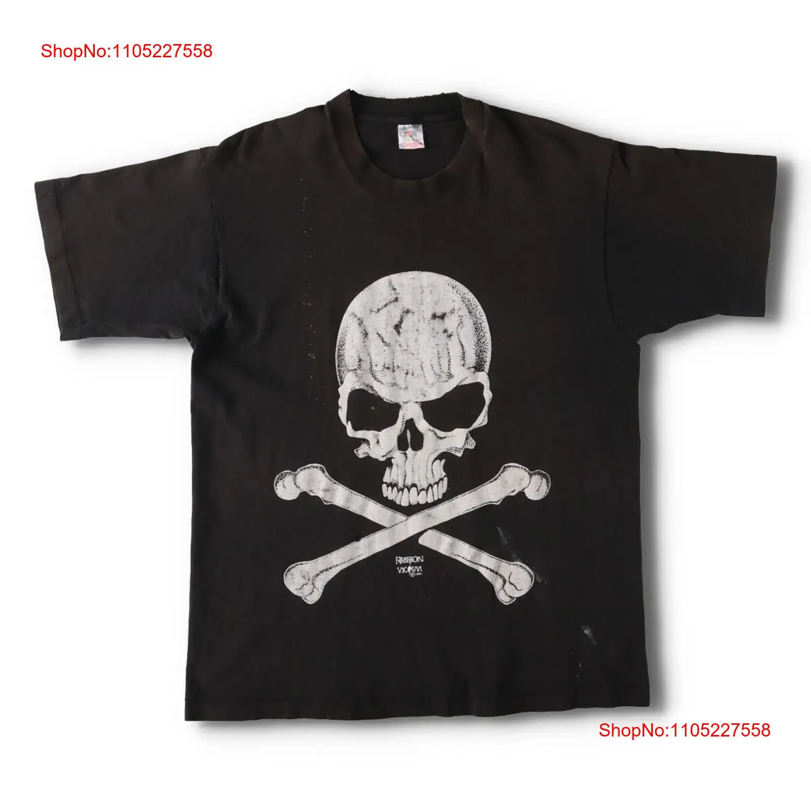 Vintage Fashion Victim Shirt - T-shirt con stampa motivo teschio VICTIM