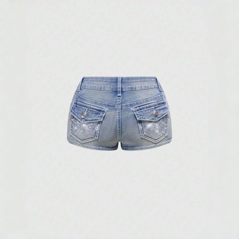 Shorts in Denim con Tasche Pos - Vintage Fashion Jeans recensione e prezzo