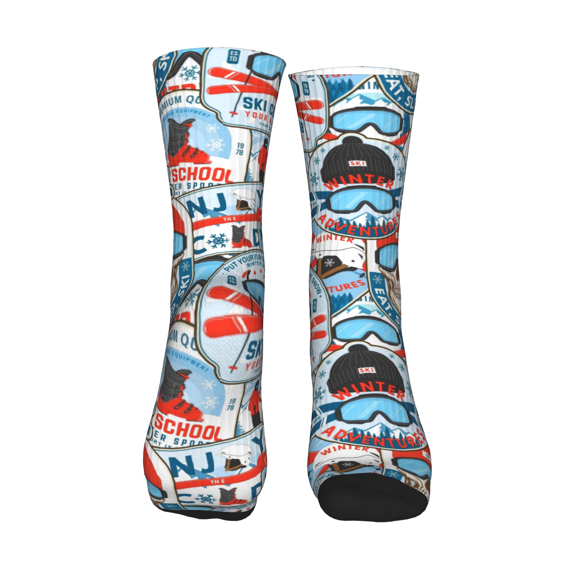 Calzini vintage rosso blu Ski  - Vintage Fashion For Men recensione e prezzo