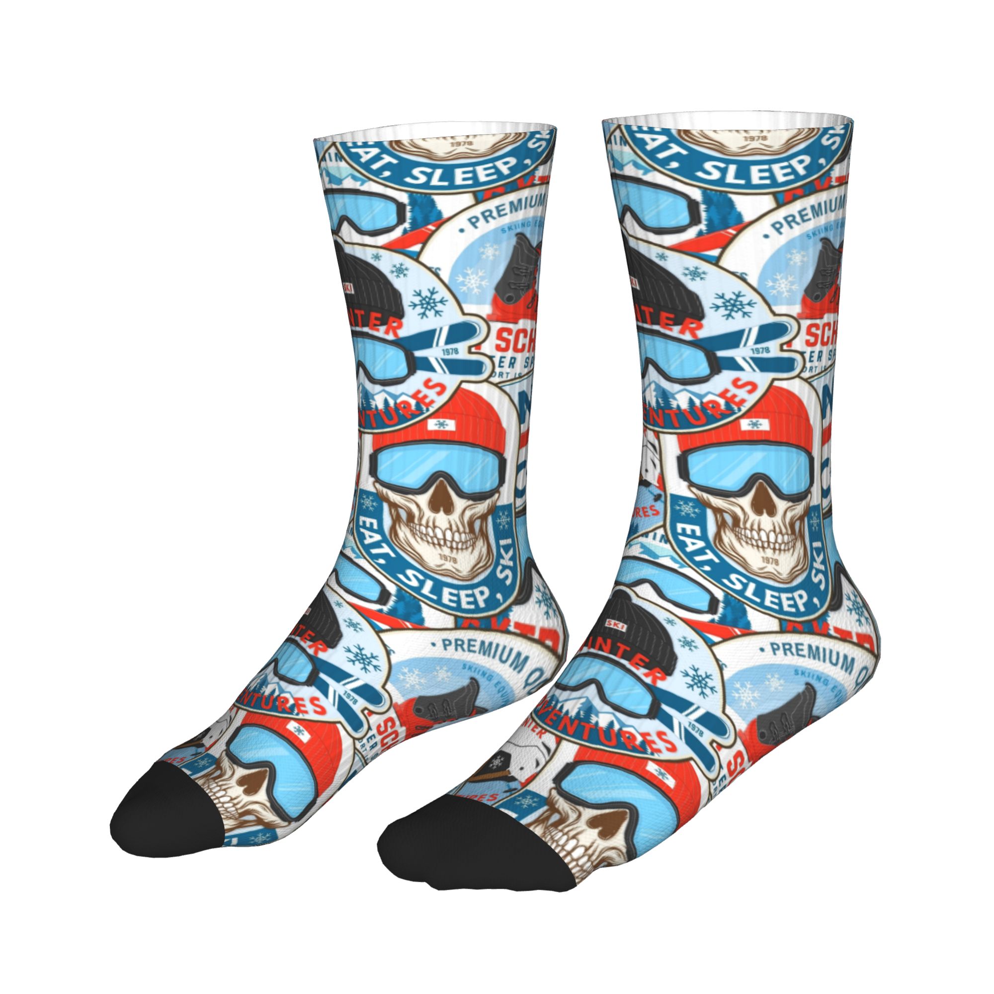 Calzini vintage rosso blu Ski  - Vintage Fashion For Men recensione e prezzo