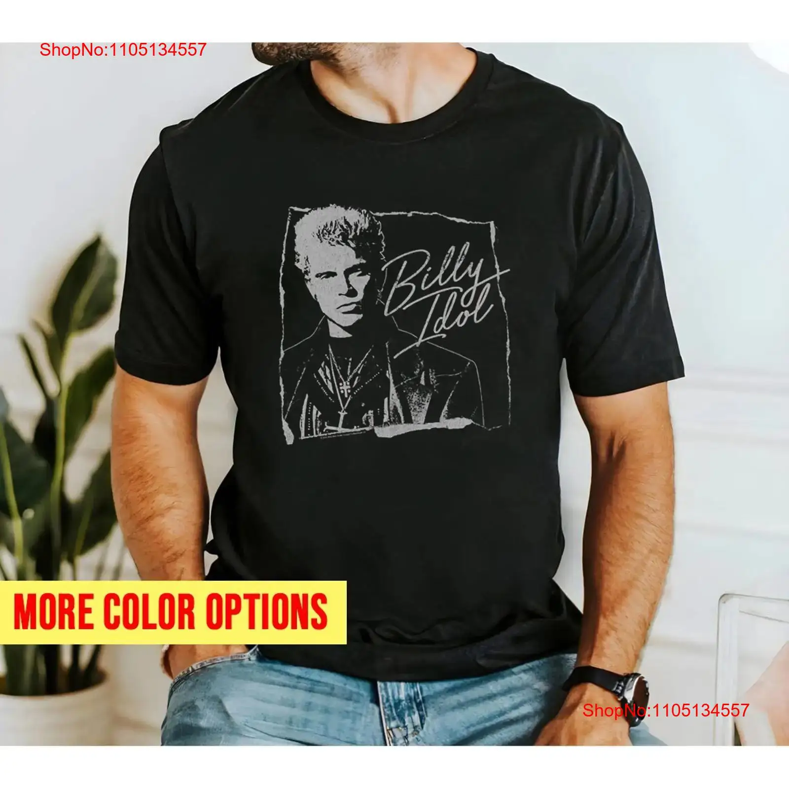 Maglietta Billy Idol strappata - Vintage Fashion Knitwear recensione e prezzo