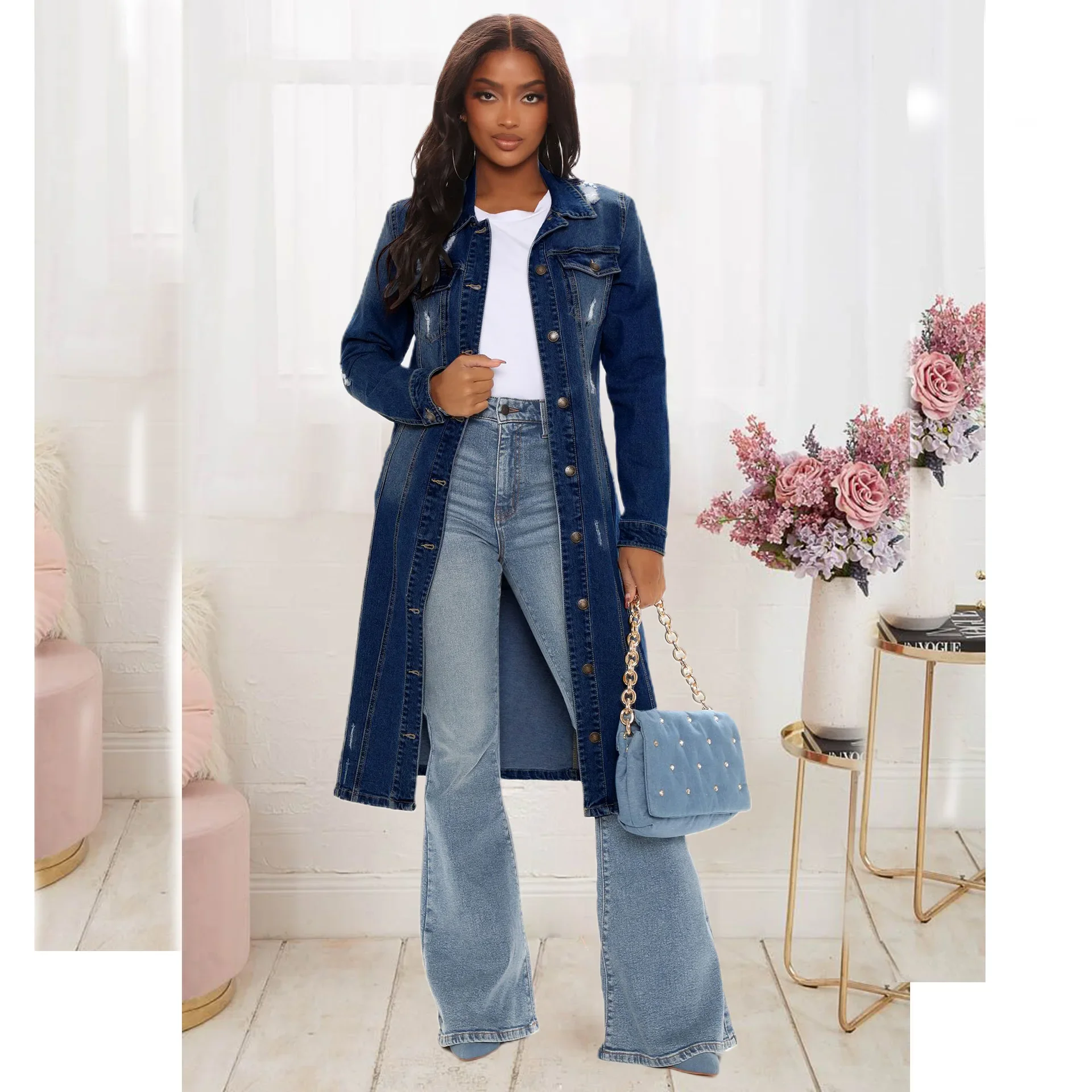 Cappotto di jeans in cotone Do - Patchwork Jean Jacket recensione e prezzo