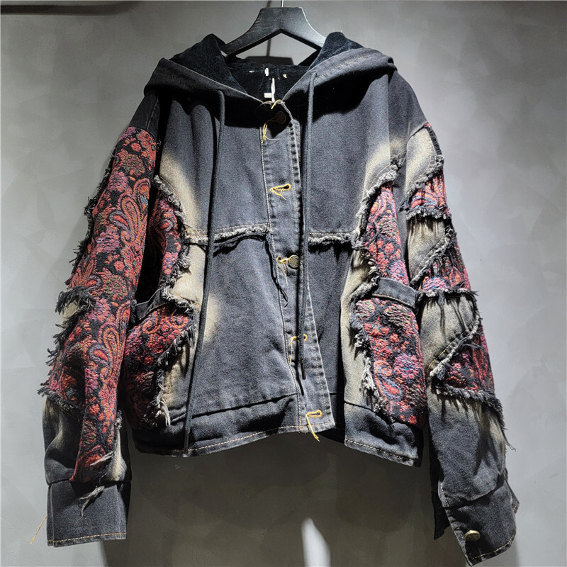 WTHT Moda Donna Lavaggio Patch - Patchwork Jean Jacket recensione e prezzo
