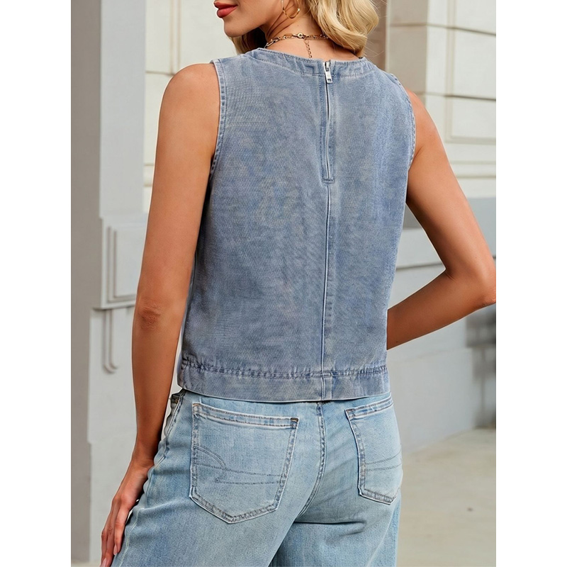 Benuynffy Gilet in denim casua - Vintage Fashion Jeans recensione e prezzo