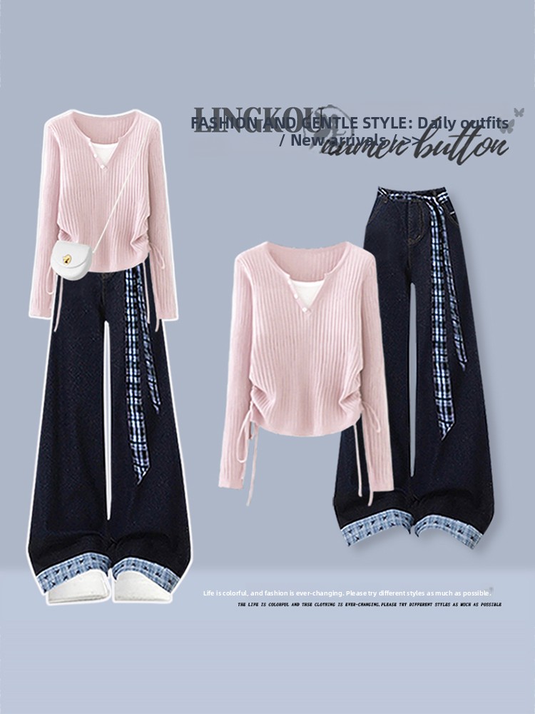 Set Due Pezzi Stile Coreano: T - Vintage Fashion Knitwear recensione e prezzo