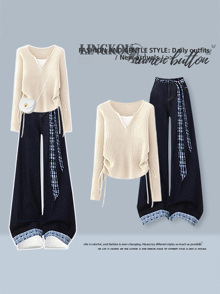 Set Due Pezzi Stile Coreano: T - Vintage Fashion Knitwear recensione e prezzo
