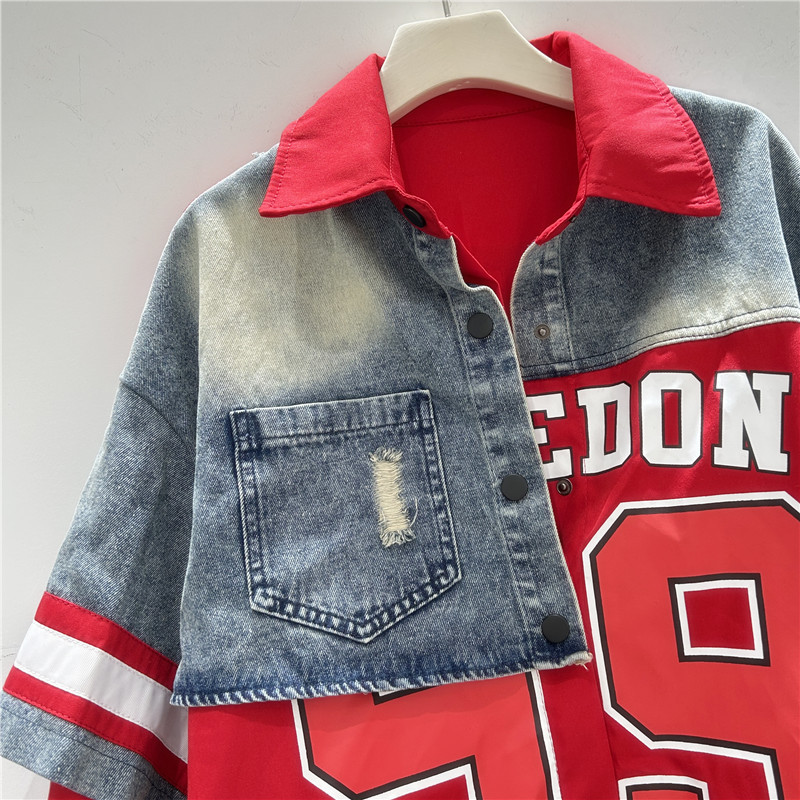 Camicia patchwork in denim da  - Patchwork Jean Jacket recensione e prezzo