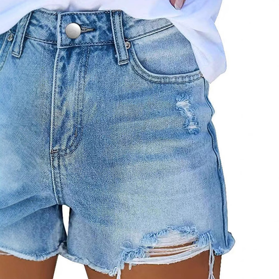 Pantaloncini in Denim Blu Lava - Vintage Fashion Jeans recensione e prezzo