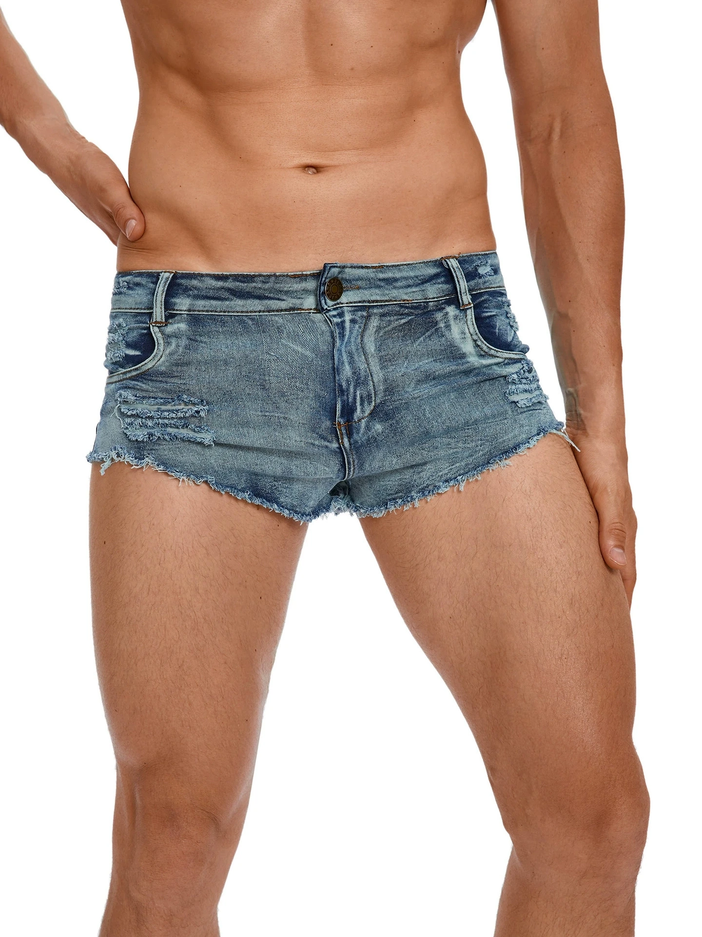 Pantaloncini Jeans da Uomo a V - Vintage Fashion Jeans recensione e prezzo