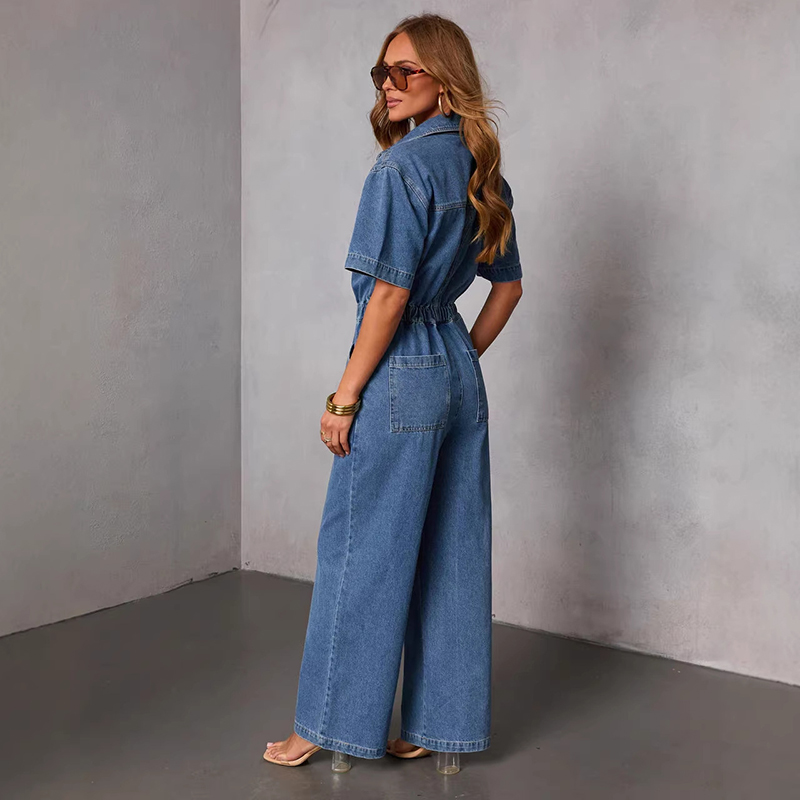 Tuta in Denim Retrò a Maniche  - Vintage Fashion Jeans recensione e prezzo
